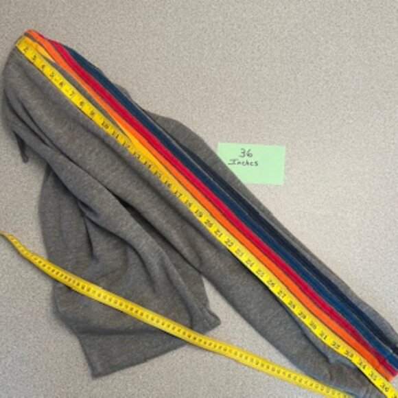 Aviator Nation Gray Joggers with 5 Multicolor Stripe Size Large - Picture 6 of 7